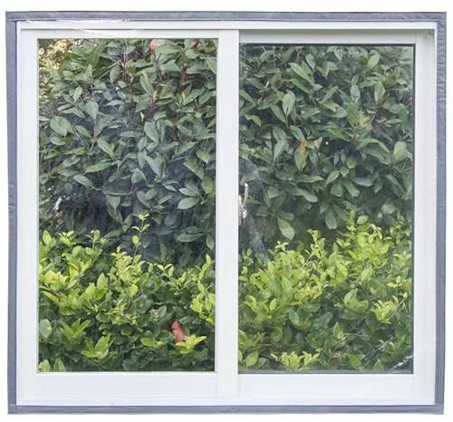 135x170cm,Pellicola isolante per finestre, isolamento termico sigillante ad alta trasparenza, plastica PVC addensata, uso per camera da letto, finestra del bagno