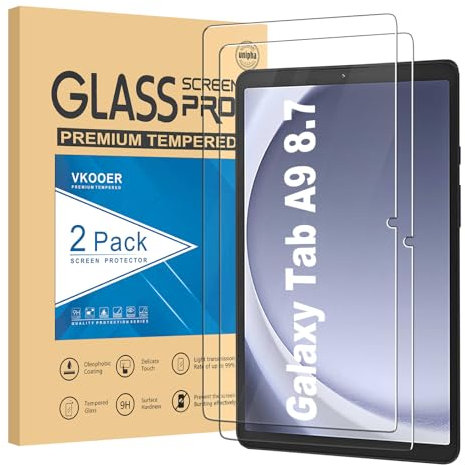 [2 Piezas] Protector Pantalla para Galaxy Tab A9 8.7'' 2023 [SM-X110/ X115] Bubble Free Cristal Templado Glass Film [Dureza 9H] Transparente Película Protectora Compatible Samsung Tab A9 2023