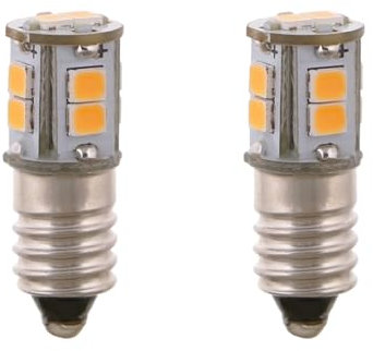 ShuoHui E10 LED 6V 10SMD Lampe Birne Schraubsockel Weihnachtsstern Leuchtstern Faltstern Adventstern (2, kaltweiß)