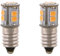 ShuoHui E10 LED 6V 10SMD Lampe Birne Schraubsockel Weihnachtsstern Leuchtstern Faltstern Adventstern (2, kaltweiß)