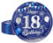 16 Navy Blue 18th Birthday Plates - 9 Paper Tableware for Party Decorations