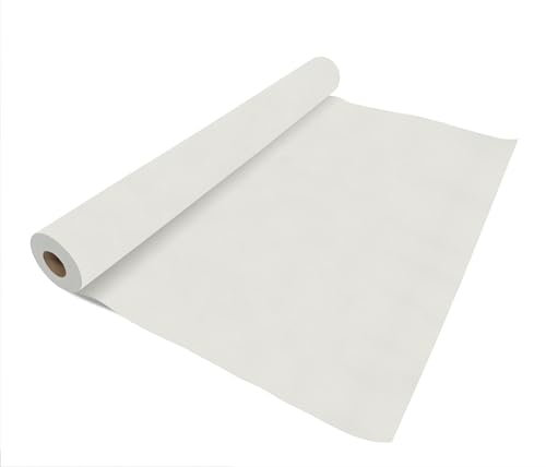 VelaHub Airlaid 30 Tischdecke, 80x80cm, 24m auf Rolle, Hochwertige, Einwegdecke, Weiß