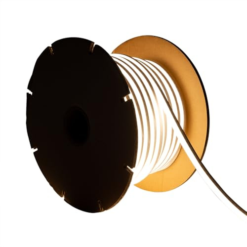 LEDKIA LED Streifenrolle Neon Dimmbar 220V 50m 8W/m Schnitt 100cm IP65 N-FL