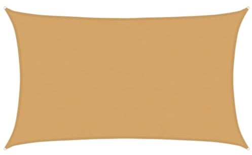 vidaXL Sonnensegel 160 g/m² Rechteckig Sandfarben 5x8 m HDPE
