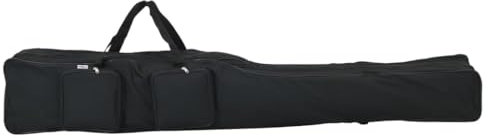 vidaXL Borsa per Canna da Pesca Nera 160 cm in Tessuto Oxford, borsa per canna da pesca, custodia per canna da pesca, custodia trasporto canna da pesca