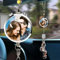 Personalisierter Foto-Kristall-Autofenster-Spiegel-Anhänger, Auto-Dekoration, Anhänger, Rückspiegel, Auto-Zubehör, Damen-Dekoration