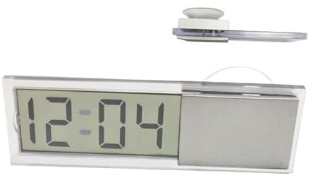 Orologio per auto, orologio da cruscotto - Orologio digitale Batteria Ventosa Orologio per veicolo | Orologio da cruscotto con display a temperatura 'orologio stabile per autoveicoli per SUV per camio
