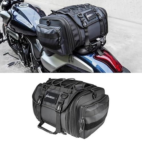 MOOWI Hecktasche Motorrad für Honda Supra GTR150 2023, wasserdichte Motorrad Hecktasche große Kapazität Erweiterbare Satteltasche Gepäckträgertasche Seite Pannier Schwanz Tasche,A