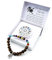 Sternzeichen Edelstein Armband in Geschenkbox | Schutz Glück Liebe Energie (Löwe Tigerauge, 18 cm)