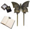 NICENEEDED Pinces à Livres Vintage en Forme de Papillon Porte Page en Métal pour Livres pour Les Amoureux des Livres et Les Écrivains Pince à Livre Papillon en Laiton
