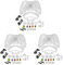 ISKDJBJG 3X Cristal Coque Compatible avec 360 Controleur Sans, Clair