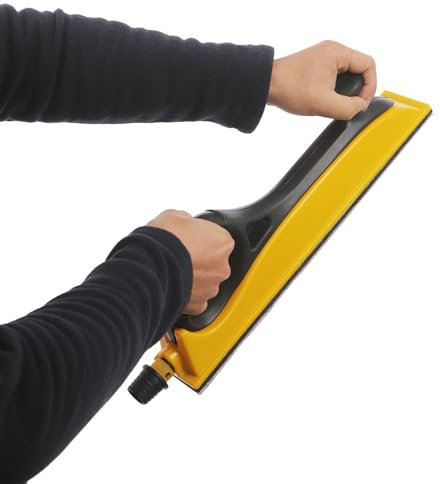 Levigatrice manuale con aspirazione, levigatrice manuale con 5 fogli abrasivi, levigatrice manuale professionale con impugnatura rotonda, per cartongesso, legno, pavimento, gesso, legno, levigatura