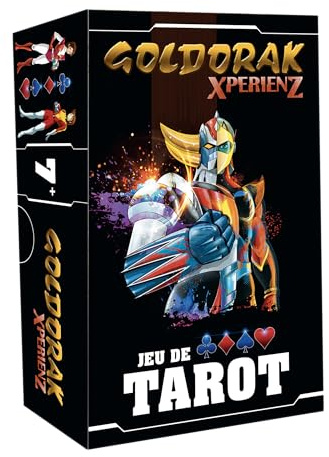 Goldorak XperienZ | Jeu de tarot sous licence officielle | 78 cartes | Goldorak | Ufo Robot Grendizer | Jeu de cartes à jouer | Jeu de collection | Illustrations originales | Entre amis et en famille
