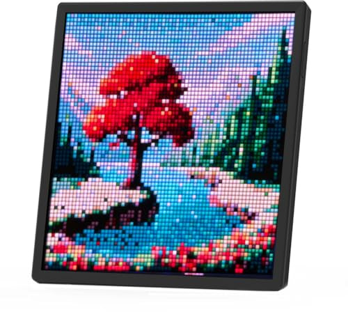 Tuesoa LED-Pixelanzeige, 64 X 64 RGB-LED-Matrix-Panel, Programmierbares Pixel-Art-Display mit Bluetooth-App-Steuerung, Pixel-Bildschirm