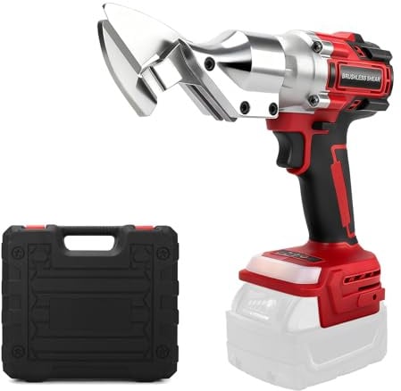 Ciseaux à métaux sans fil compatibles avec batterie Milwaukee 18V, tête rotative sans brosse, ciseaux à métal, ciseaux à tôle électriques sans fil pour tôles, tapis, tissu, cuir(sans batterie)