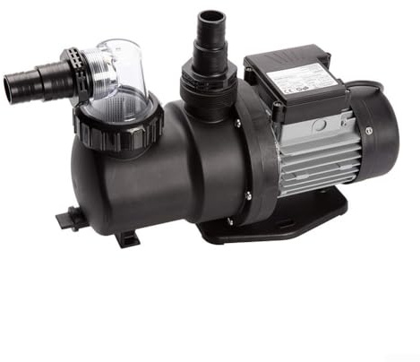 1 for HP Swimming Pool Pump and Timer, 9.5m³/h Flow Rate for In-Ground & Above-Ground Pools, Quiet ABS Motor SPS100