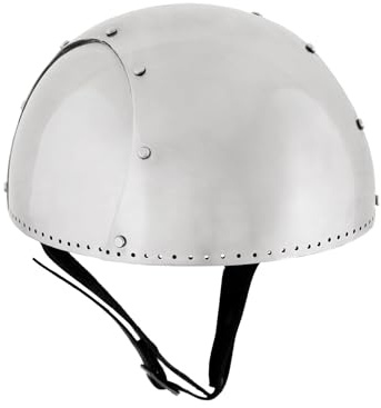 Ulfberth Hirnhaube 2, Mittelalter-Helm für Schaukampf, 2 mm Stahl, Gr. S