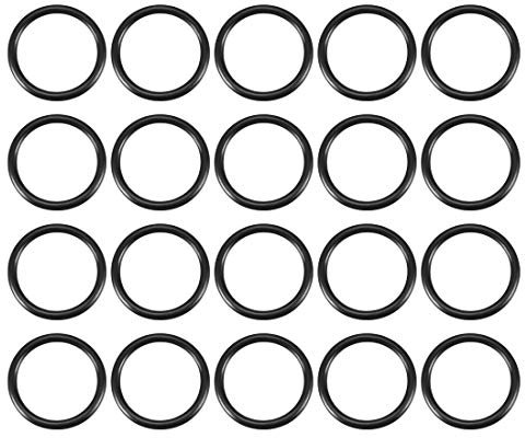 sourcing map 20St Metrische Nitrilkautschuk O-Ringe Dichtung, 20mm AD 16mm ID 2mm Breite