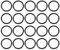 sourcing map 20St Metrische Nitrilkautschuk O-Ringe Dichtung, 20mm AD 16mm ID 2mm Breite