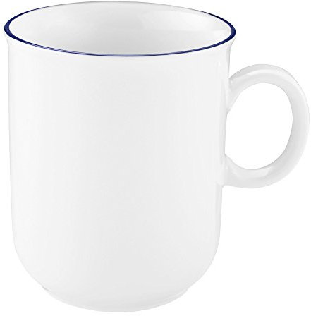 Becher mit Henkel 0,25 l 6 Stück Compact Blaurand 10795 von Seltmann Weiden
