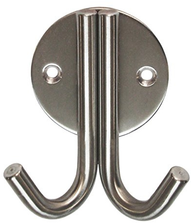 Häusler Onlinehandel GmbH Edelstahl Garderobenhaken GH-316 Mantelhaken Wandgarderobe Huthaken