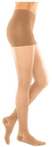 medi - mJ-1 metropole Kompressionsstrumpfhose Damen | Kompressionsstrümpfe für schöne und vitale Beine | Hochwertige Stützstrümpfe mit Kompression | Pearl | L Lang