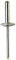 Merriway BH04093 (50 Pcs) Aluminium Alloy Pop Rivet with Large Flange, 4.0mm x 11 mm - 5/32 inch x 7/32 inch - Pack of 50 Pieces