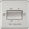 KNIGHTSBRIDGE CL11BC 10AX 3 Pole Fan Isolator Switch-Rounded Edge Brushed Chrome
