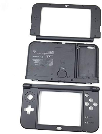 Carcasa superior e inferior para 3DS XL LL New 3DSXL 3DSLL, cubierta superior e inferior, color negro
