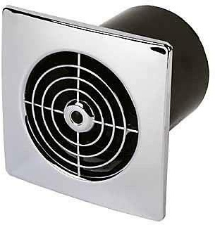 Manrose LP100 LV 4100mm White Chrome Low Profile Low Voltage Standard Fan 12V (Chrome)