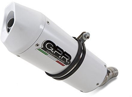GPR Pot échappement marque GPR compatible avec Kawasaki Zr7 - S 1999-2004, Albus Ceramic, Silencieux d'échappement, homologué, montage avec bride spécifique (bolt-on), avec db killer amovible