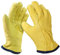1 Pair of 2XL Soft Leather Lorry Driver Safety Work Gloves with Fleece Cotton Lining. General Purpose Safety Gloves Ideal for Gardening, Warehouse, Rigger, Etc.