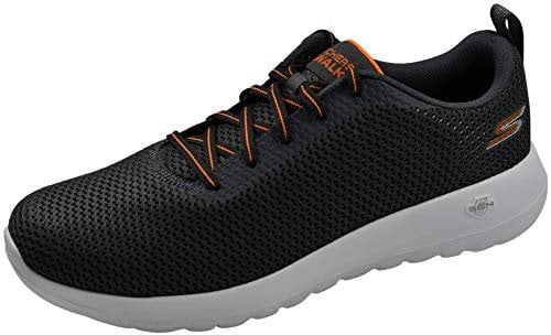 Skechers Men's Go Walk Max – Effort Sneaker, Charcoal Orange, 8 UK