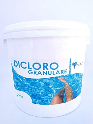 Naturii Kg 25 Cloro Dicloro Granulare al 56 % Alta solubilità, stabile, Trattamenti clorazione D'Urto Shock e Mantenimento