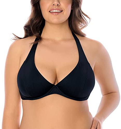 Vivisence Reggiseno Bikini Liscio Coppa Morbida 3215, Nero,5C