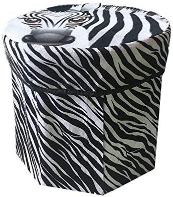 SitzwüRfel Mit Stauraum SitzwüRfel Sitzhocker WüRfel Sitzkiste Mit Aufbewahrung Aufbewahrungshocker Hocker Aufbewahrung Kleiner Osmanischer Stauraum Fusshocker Gepolstert Zebra