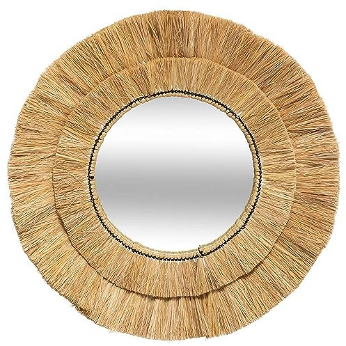 Atmosphera - Miroir Safari - Raphia D57 cm