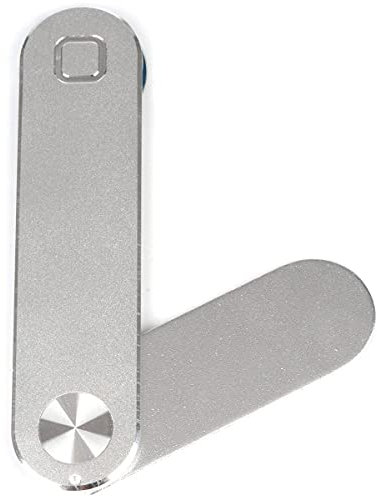BERRYLION Portable Magnetic Adjustable Phone Holder Laptop Side Mount Clip Computer Bracket Stand (Silver)