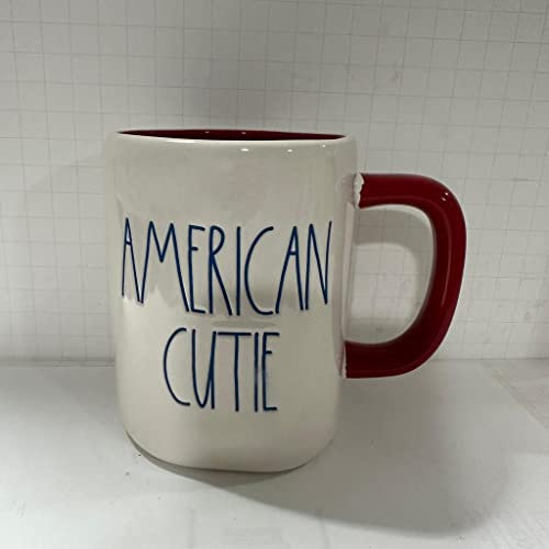 Rae Dunn American Cutie Tasse – vierte Tasse – Keramik – spülmaschinen- und mikrowellengeeignet
