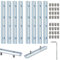 Streckenverbinder Profilverbinder Alu Profil Schrauben Profilverbinder für T-Nut der Serie 20x20 Superleicht Aluprofile, Verzinkter Kohlenstoffstahl Profile Gerader Steckverbinder - 8 Stück