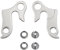 Schaltauge Unisex Erwachsene Fahrrad Schaltauge Aluminiumlegierung Schaltauge Rennrad Schaltwerk Aufhänger Rahmen Schaltwerk Aluminium-Material Einheitsgröße Silber für Mountainbike, Rennrad 2 Stück