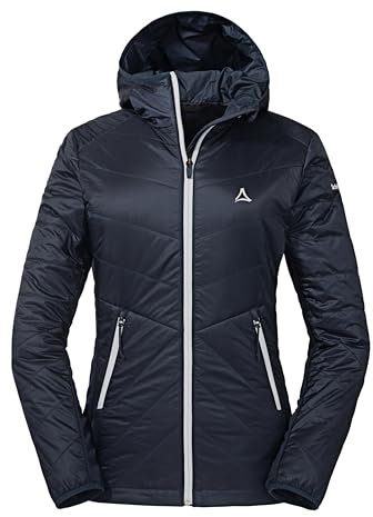 Schöffel Damen Hybrid Jacket Stams L, wasserabweisende, atmungsaktive Outdoorjacke, Funktionsjacke mit 4D BODY MAPPING und recycelter Wattierung, navy blazer, 46