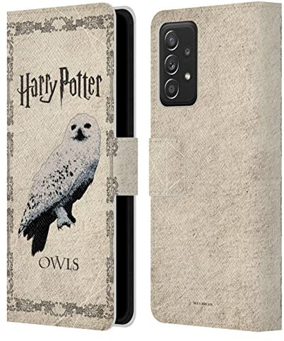 Head Case Designs Offizielle Harry Potter Hedwig Eule Prisoner of Azkaban III Leder-Wallet-Hülle Kompatibel mit Samsung Galaxy A53 5G (2022)