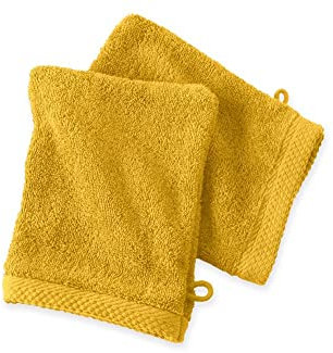 PERLE DE COTON - Gant de Toilette 16x21 cm - Safran