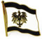 eurofussball.net Preußen Flaggen Pin preußischer Adler Anstecknadel Fahnenpin, Schwarz-Weiß, 2cm, Patriotisch, Bundesliga, Flaggenpin