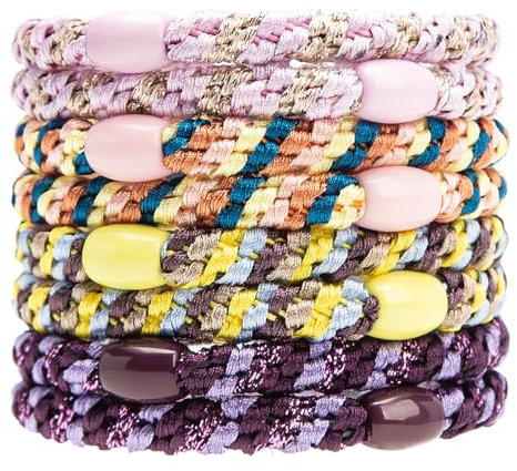 8Stück Haargummis für Mädchen, elastischen Bändern, Haarbänder, elastisch Stil 6