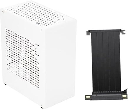 Aluminum Chassis For Mini ITX Motherboards USB3.0 Supports RTX2070 Graphics Card 1U Power Supply PCIE3.0 Cable Aluminum Chassis Computer Cases Portable Computer Case HTPC Case A07 Mini ITX Chassis 1U