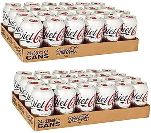 Diet Coke Cans 330ml (48 Cans Pack) (2 x Cases of 24s)