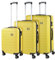 SKPAT - Set valigie - Set Valigie Rigide Offerte. Valigia Grande Rigida, Valigia Media Rigida e Bagaglio a Mano. Set di Valigie con Lucchetto Combinazione TSA, Giallo