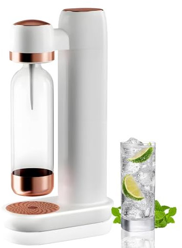 JOMAYZER Sparkling Water Maker Soda Maker Machine for Home, Soda Streaming Machine for Carbonating with 1L PET Bottle, Fizzy Water Maker, Compatible with Screw-in 60L CO2 Carbonator(Not included)